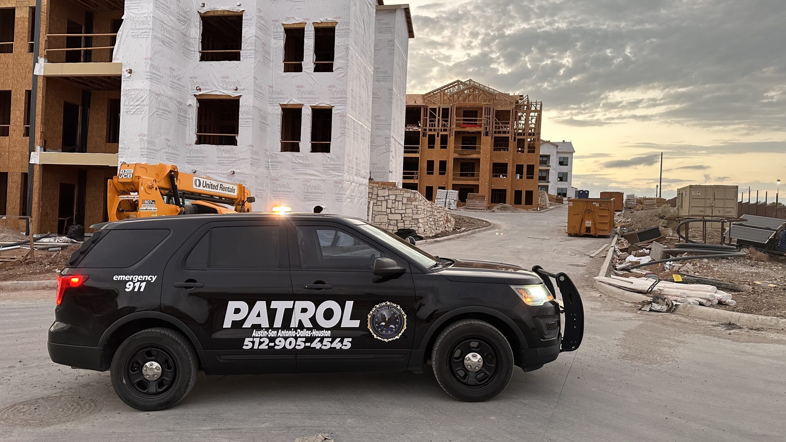 job site security construction company patrol services